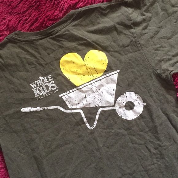 WFM Whole Kids Foundation olive green t-shirt - Picture 2 of 8
